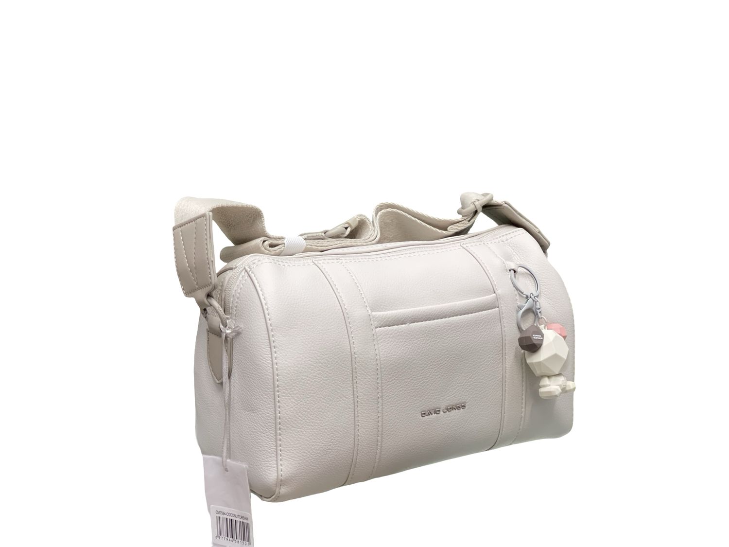 David Jones White Travelling Bag DJ158A