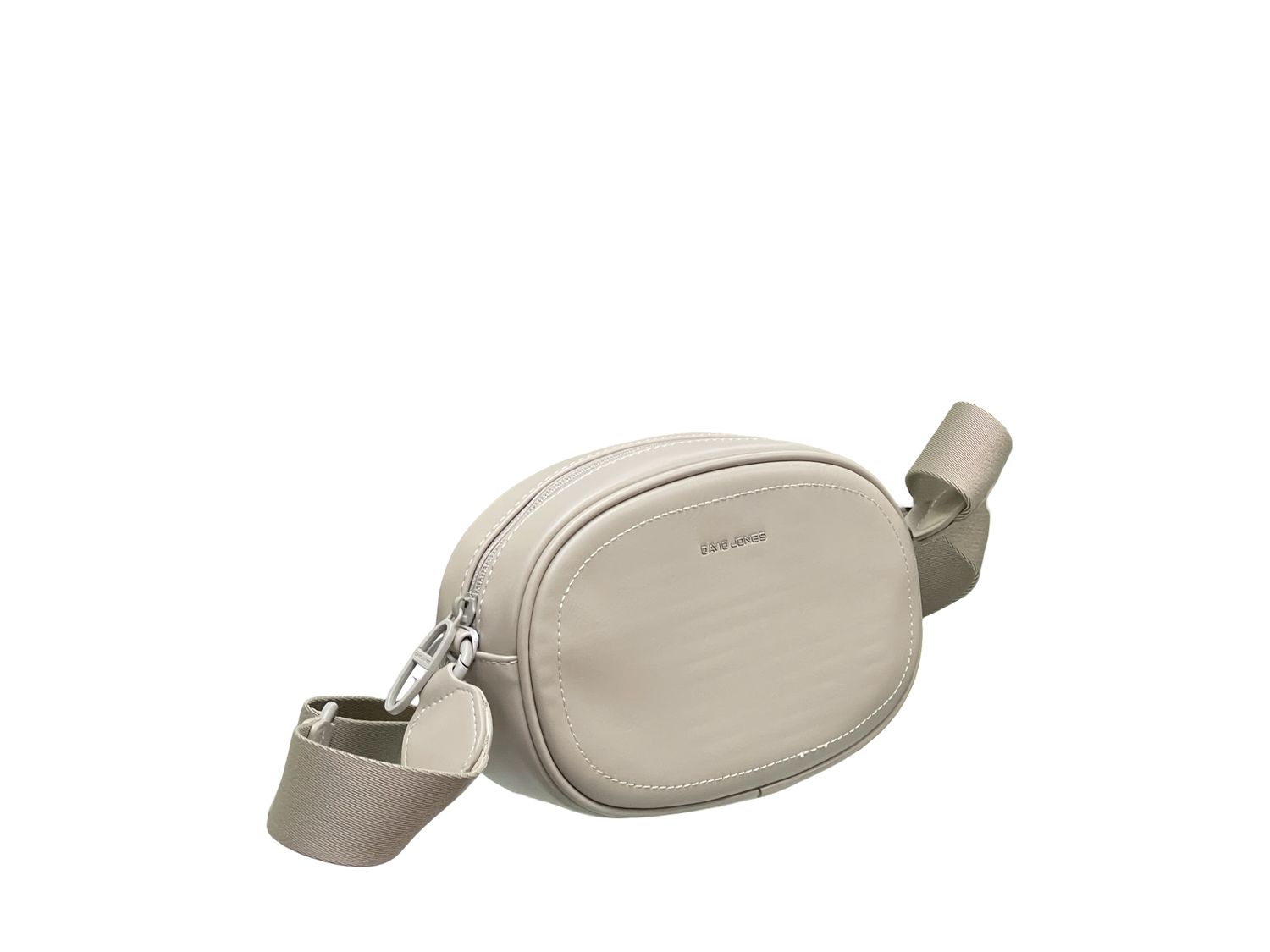 David Jones Taupe Oval Crossbody DJ222A