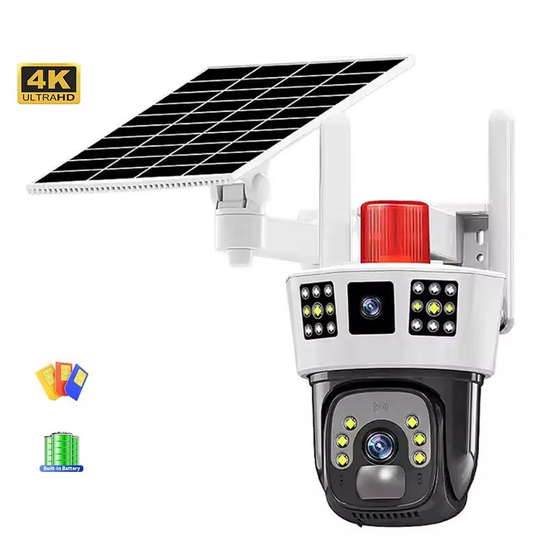 Three Lens 8X Zoom Surveillance Camera