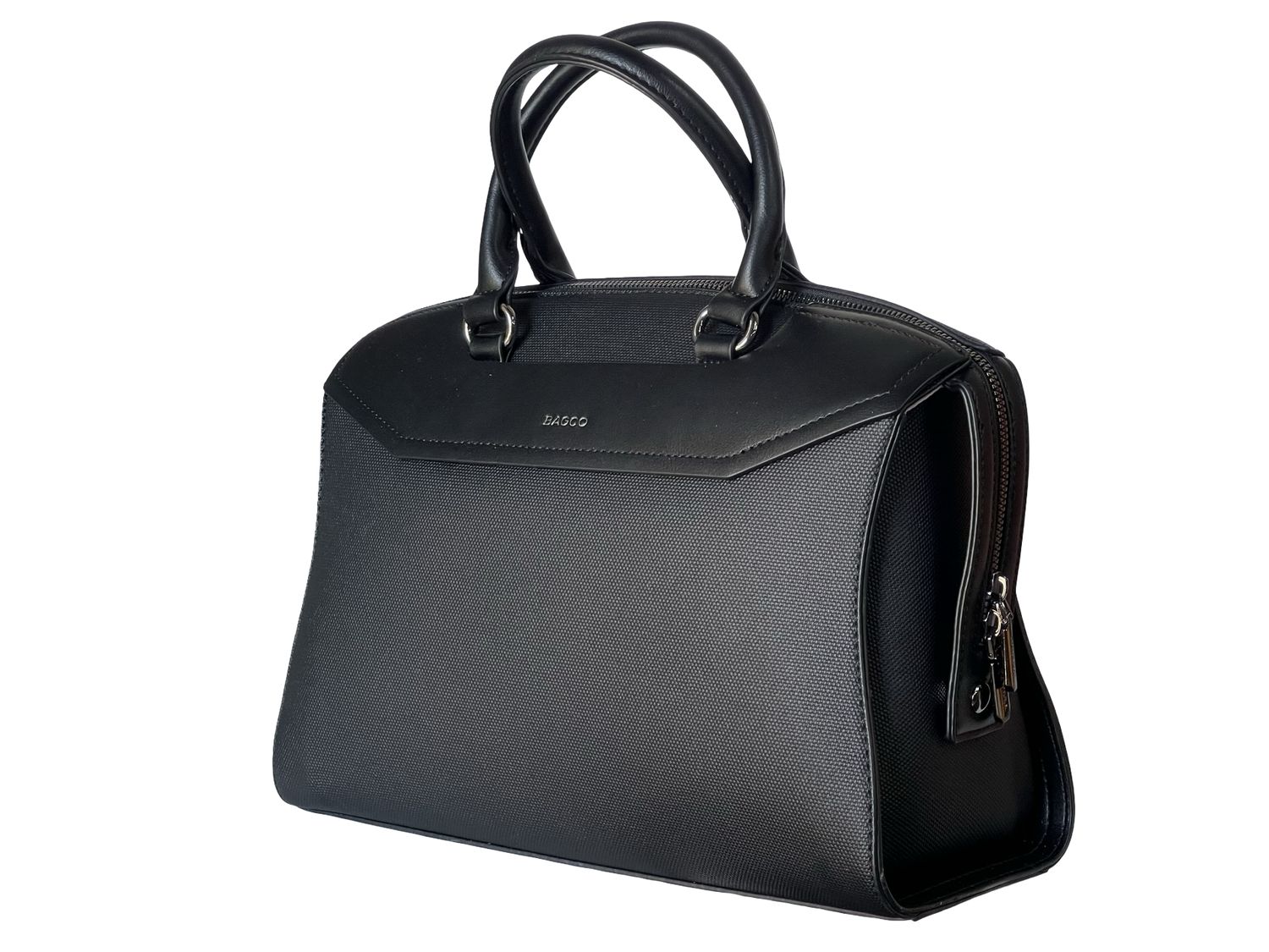BAGCO Structured Black Tote Handbag