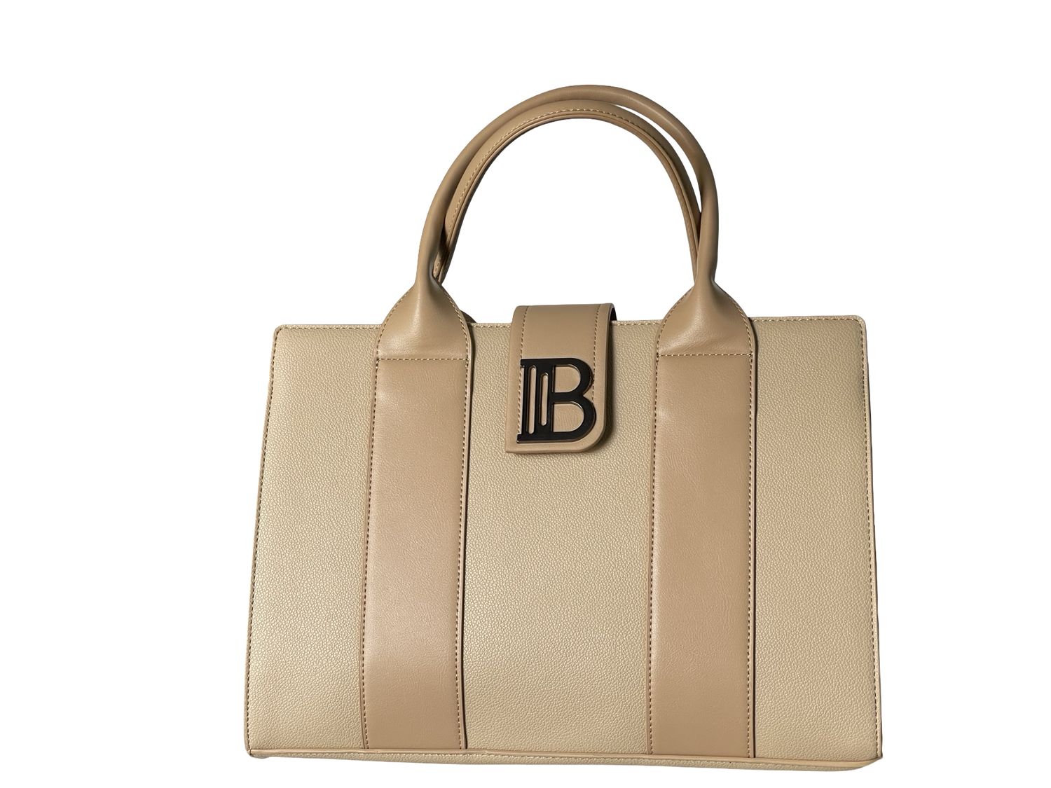 Premium Executive Beige Structured BAGCO Handbag