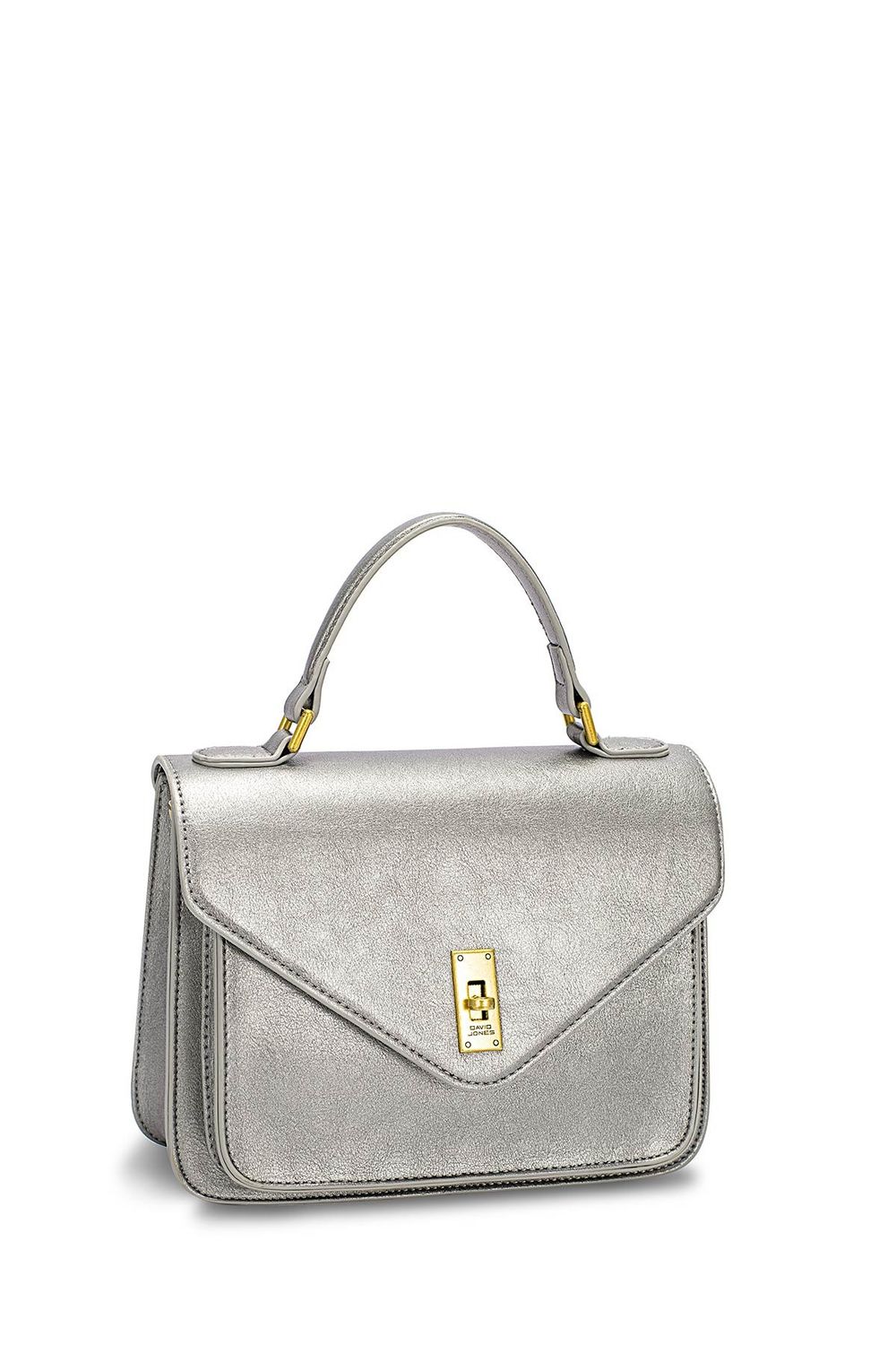 David Jones Silver Handbag DJ460D