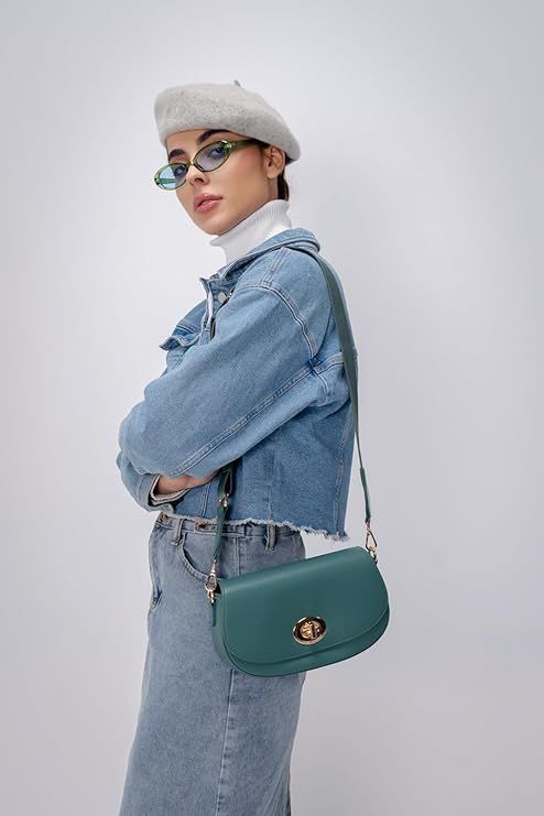 David Jones Classic Green Handbag DJ520D