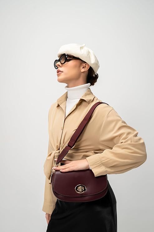 David Jones Classic Maroon Handbag DJ522D