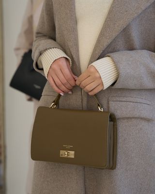 David Jones New Trend Military Green Handbag DJ530D