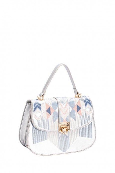 David Jones White Handbag DJ561D