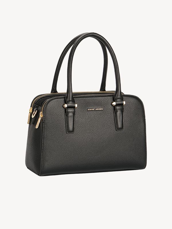 David Jones Taupe Black Handbag DJ582D