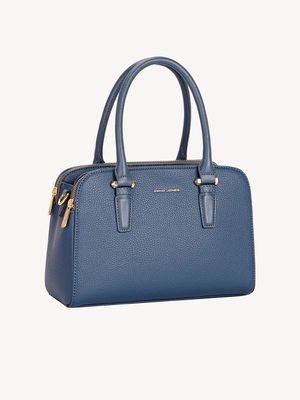 David Jones Taupe Blue Handbag DJ579D
