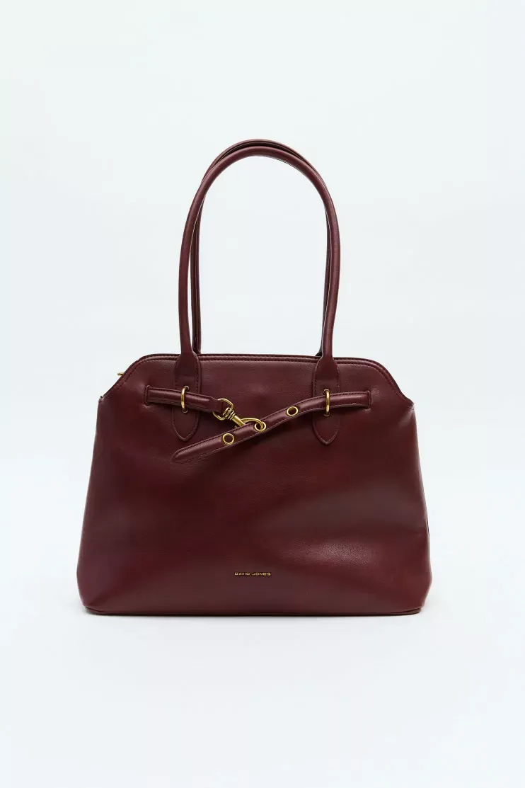 David Jones Maroon Handbag DJ437D