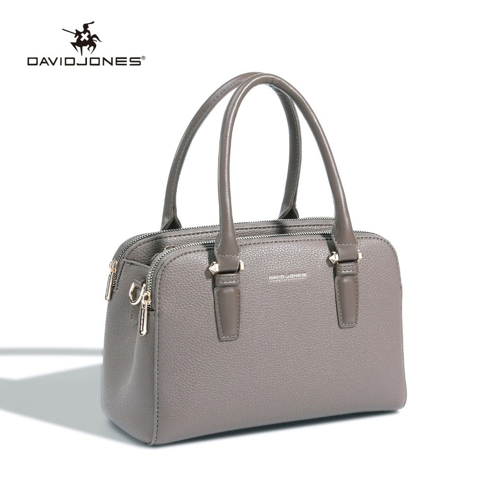 David Jones Taupe Shoulder Handbag DJ578D