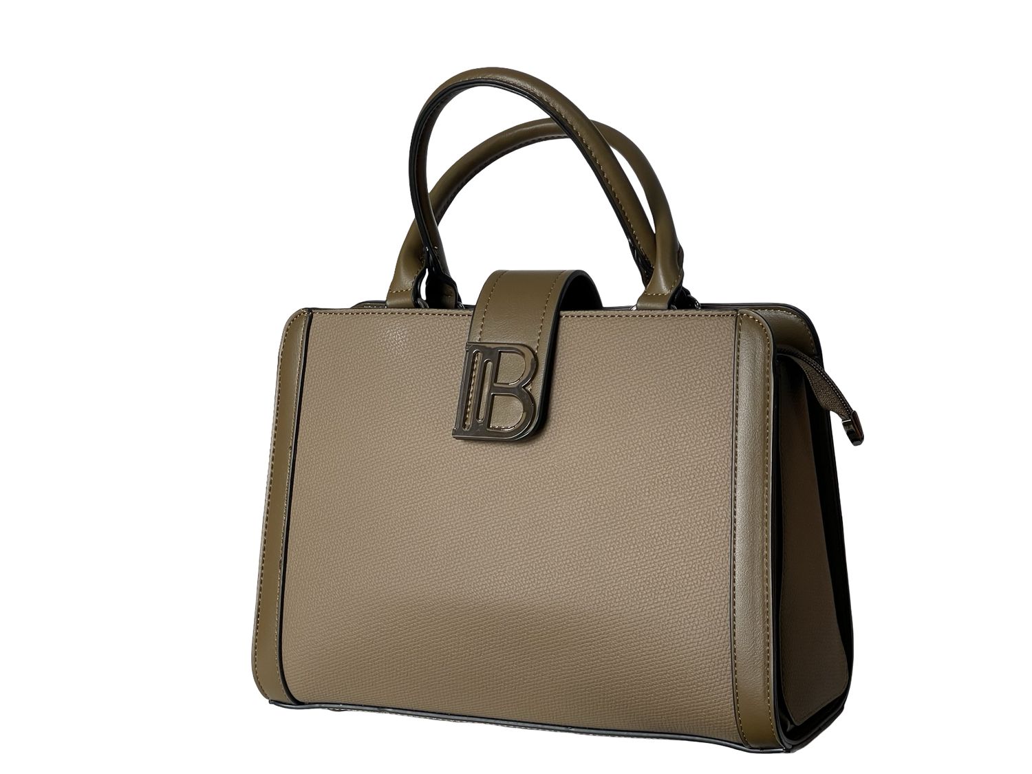 High End Luxury Two-Tone Military Green Executive BAGCO Handbag