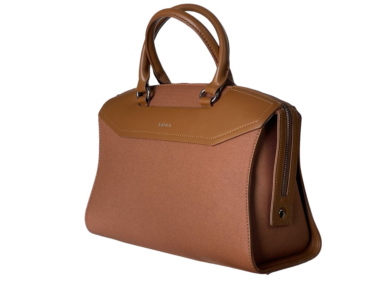 BAGCO Structured Brown Tote Handbag