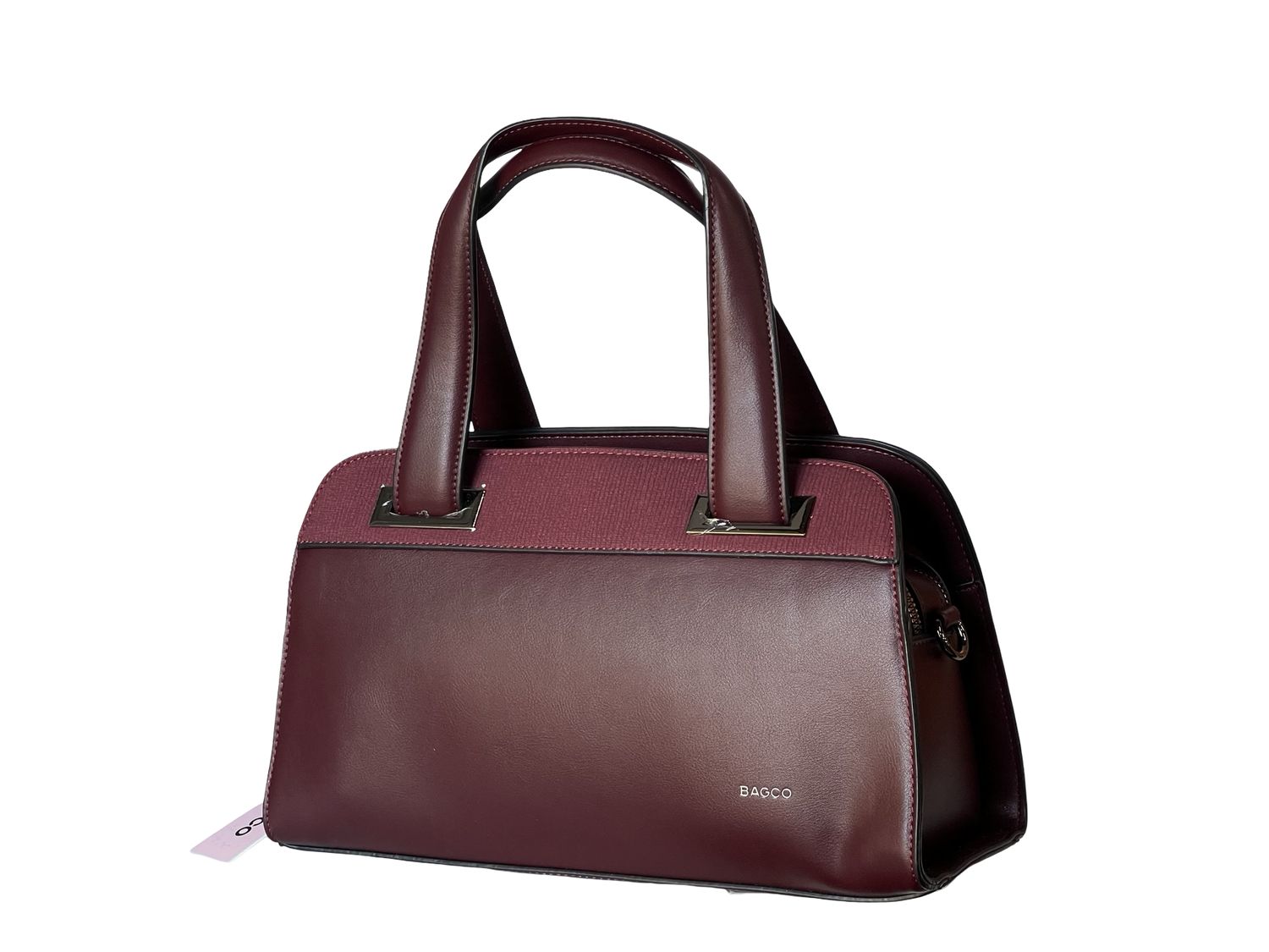 Structured BAGCO Burgundy Handbag