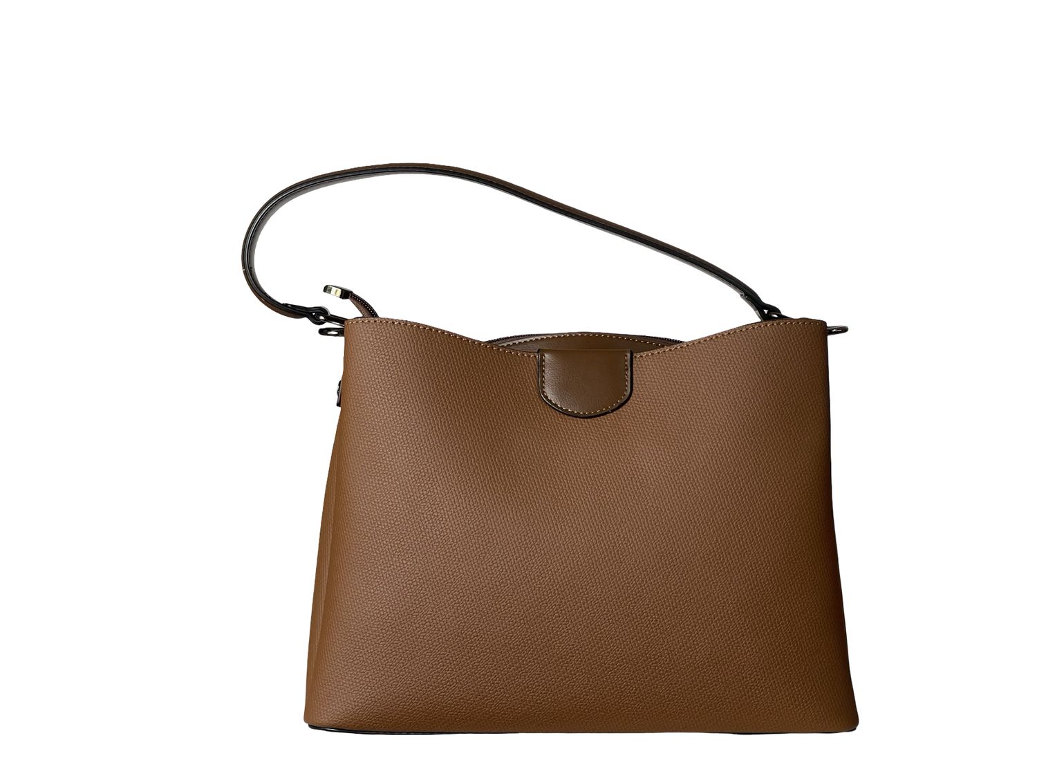 BAGCO Minimalist Brown Shoulder Bag with Sleek Design