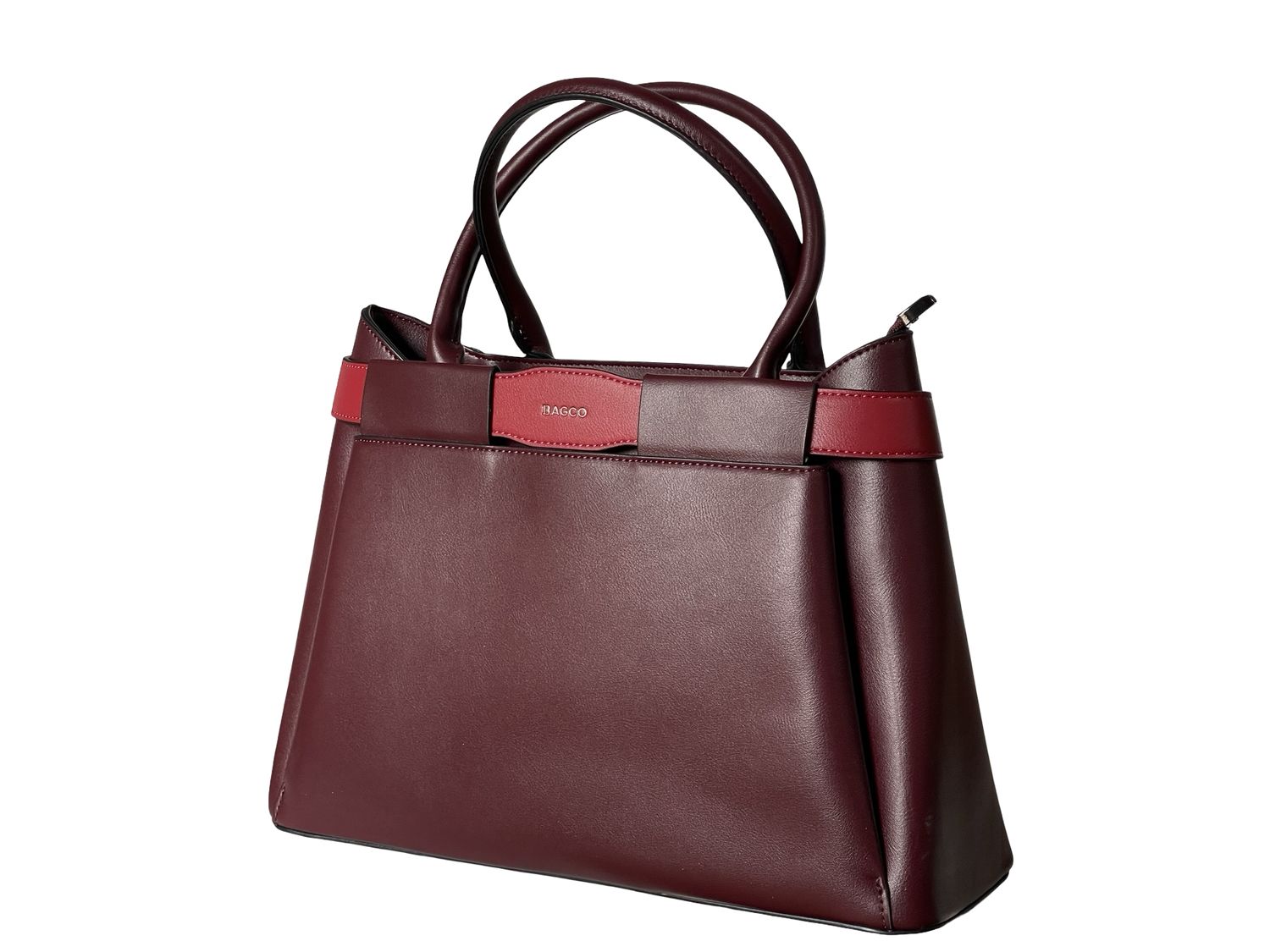 BAGCO Maroon Women’s Handbag – Vegan Leather Tote -BX012504043T