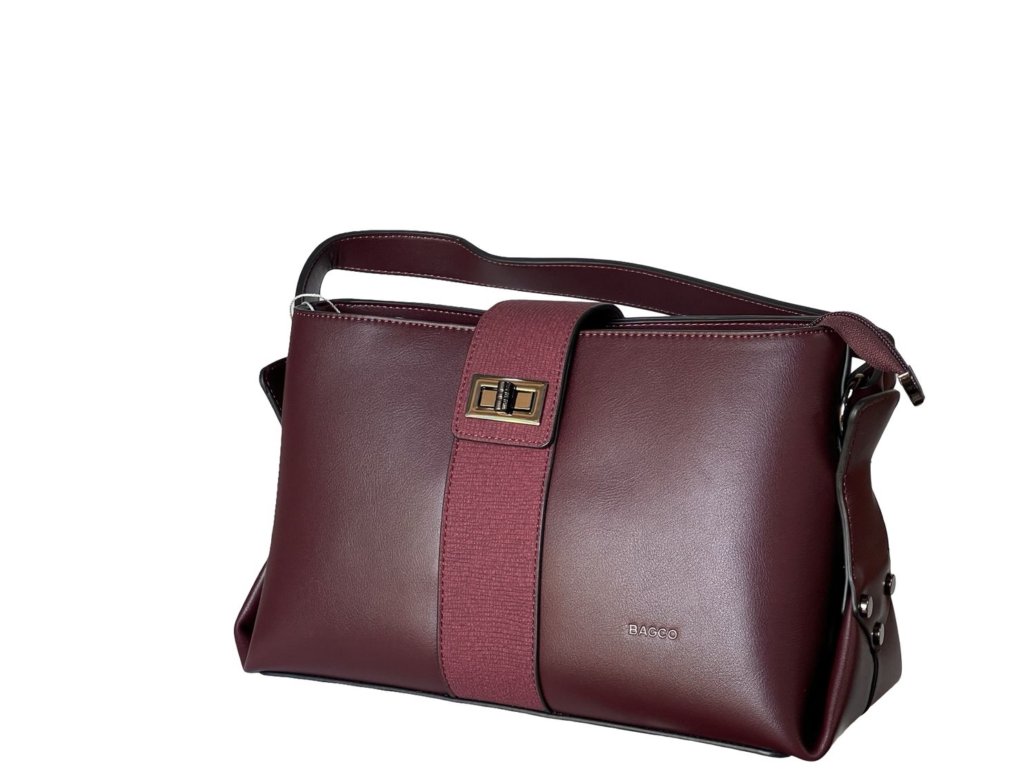 BAGCO Luxurious Burgundy Handbag – Elegant &amp; Spacious | Shop Online