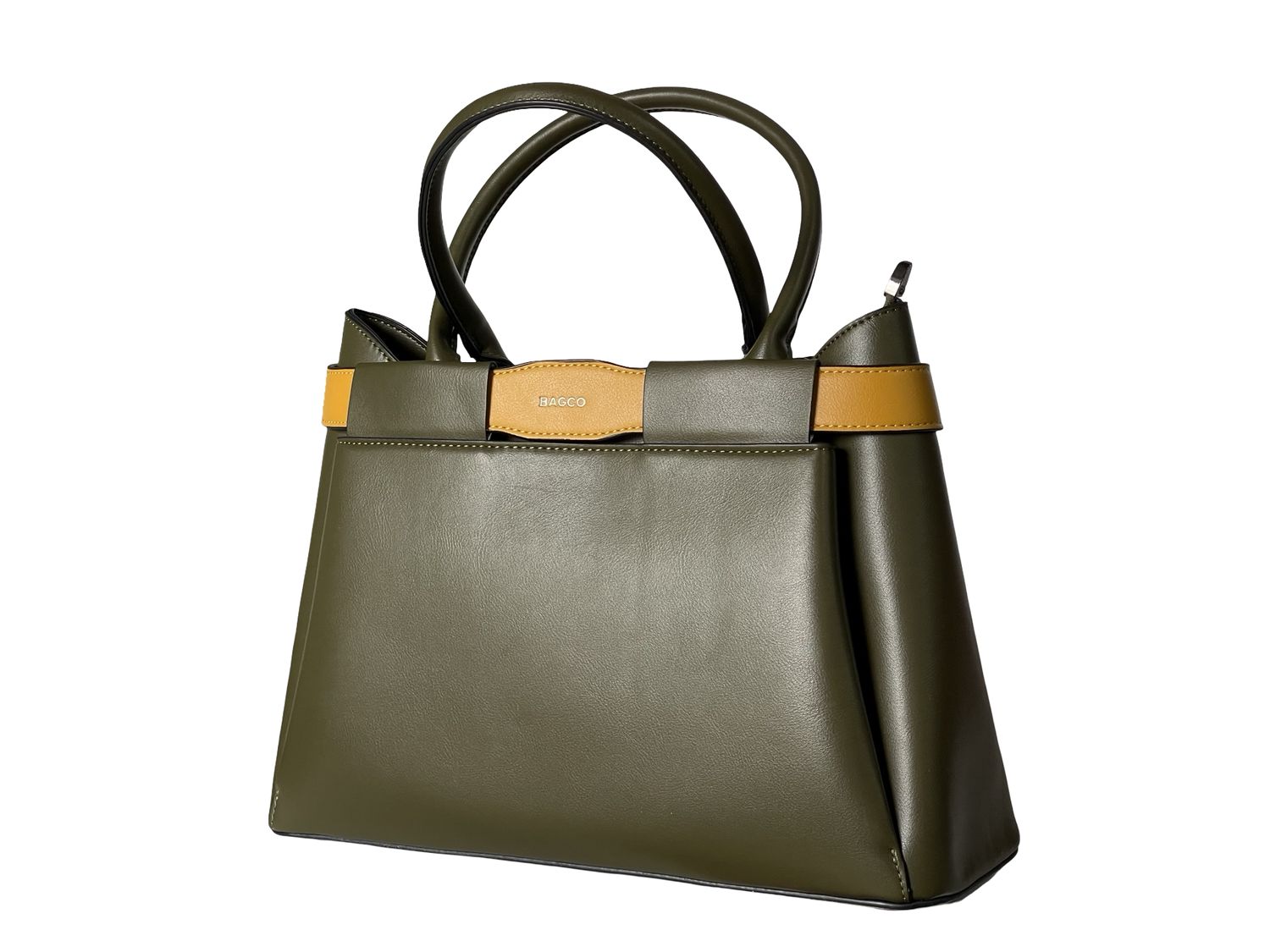 BAGCO Olive Green Women’s Handbag – Vegan Leather Tote -BX012504042T