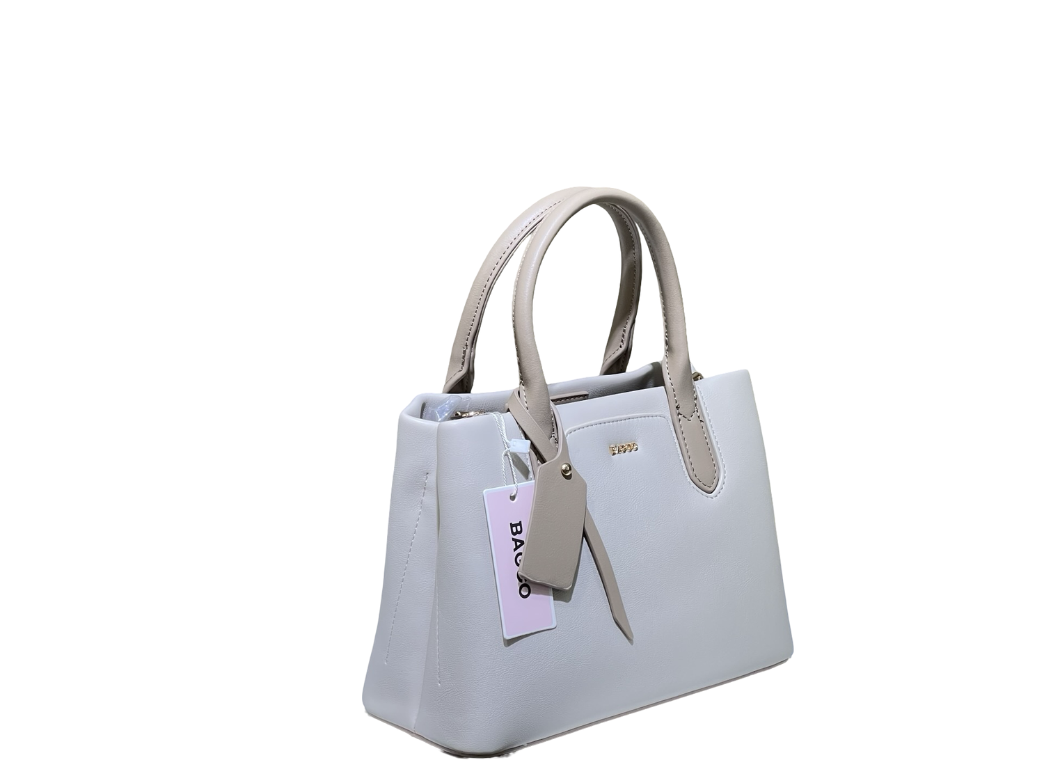 Trendy Beige BAGCO Handbag