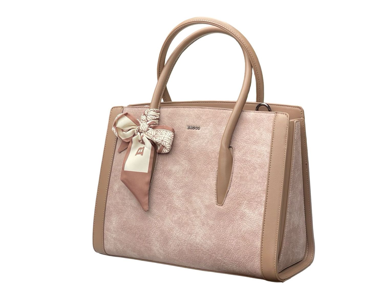 Trendy Executive Beige BAGCO Handbag