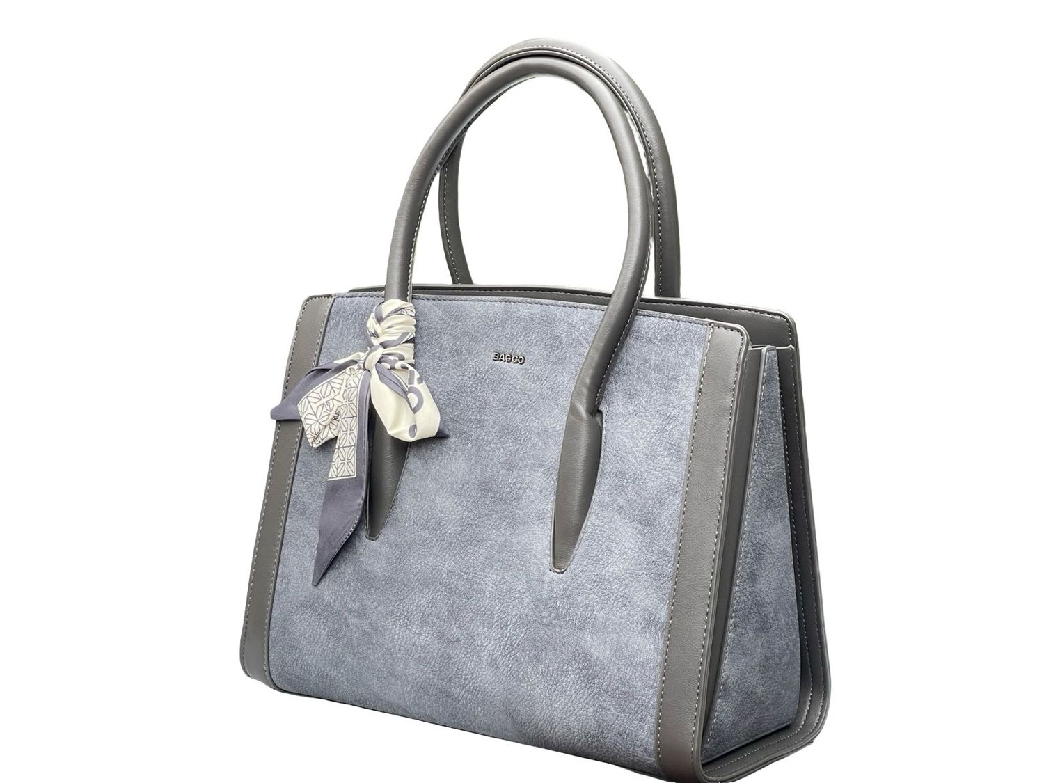Trendy Executive Gray BAGCO Handbag