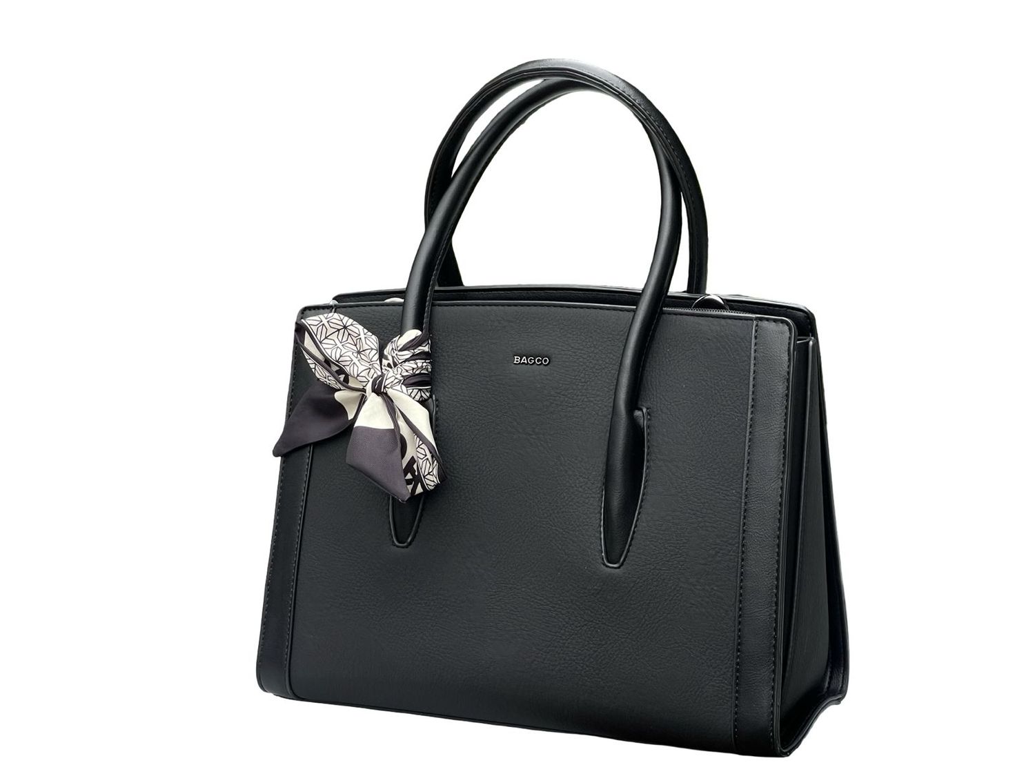 Trendy Executive Black BAGCO Handbag