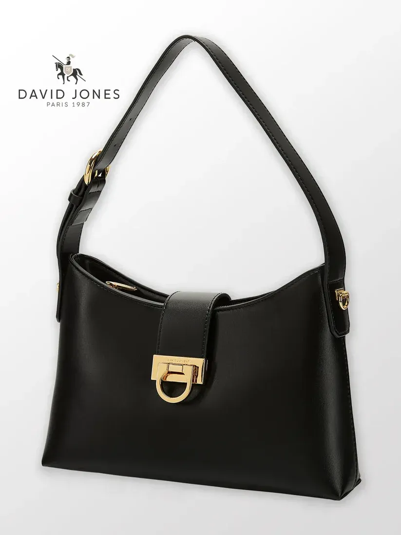 David Jones Black Shoulder Handbag DJ648F