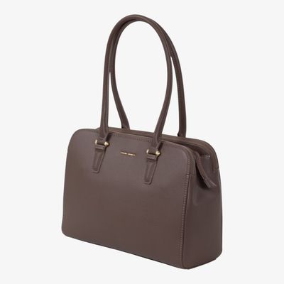 David Jones Taupe Handbag DJ676F