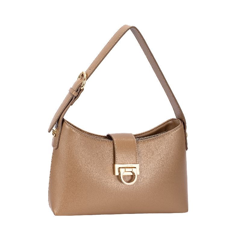 David Jones Warm Taupe Handbag – Modern Elegance and Premium Finish