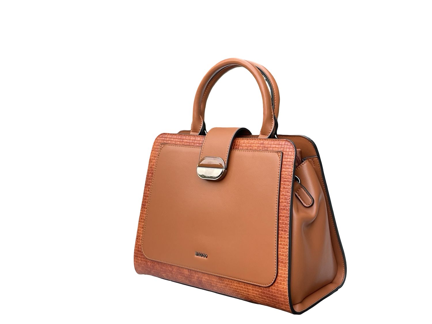 BAGCO - Elegant Structured Brown Handbag