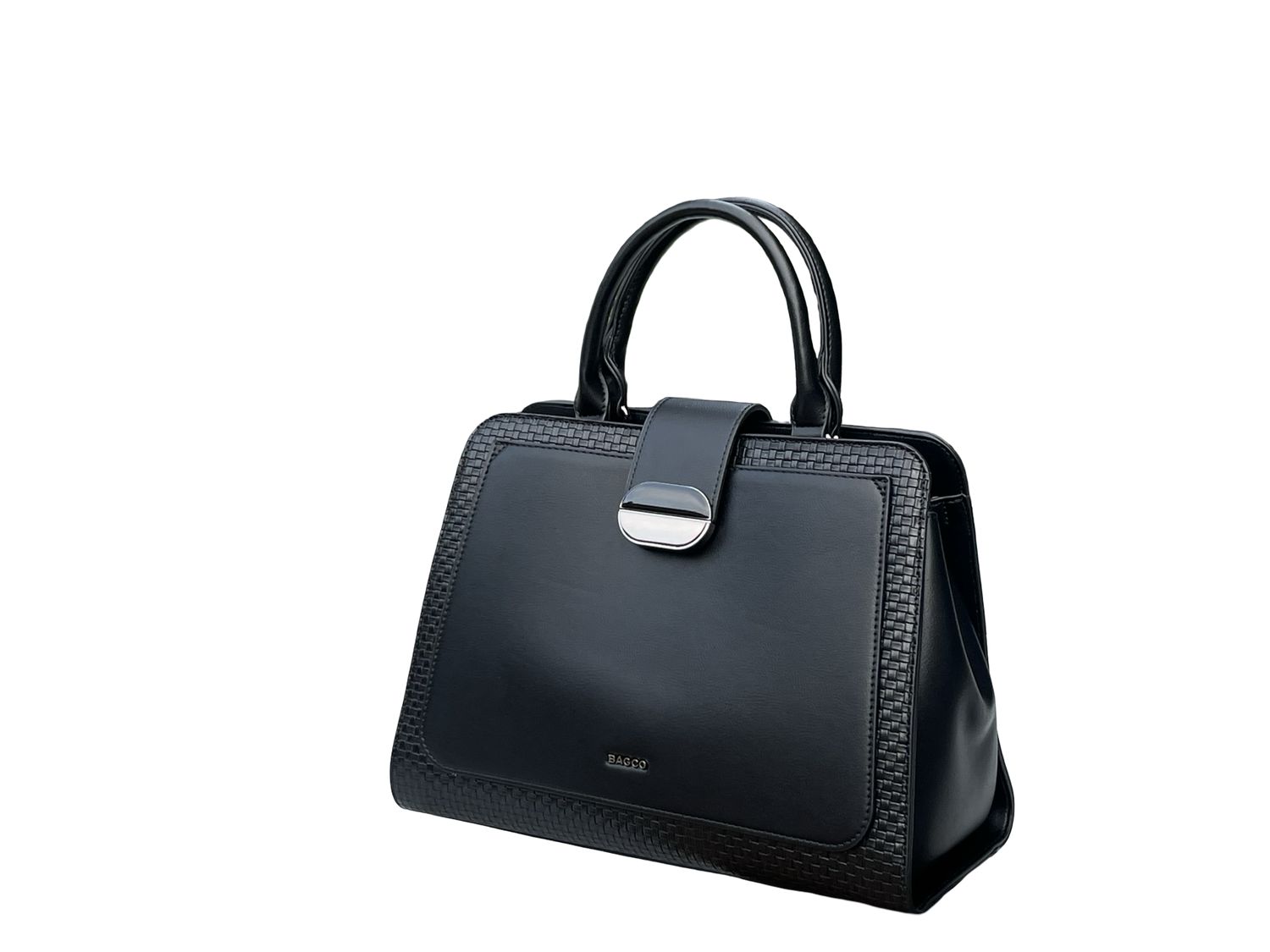 BAGCO - Elegant Structured Black Handbag