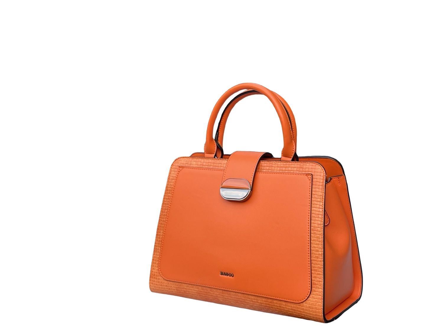 BAGCO - Elegant Structured Orange Handbag