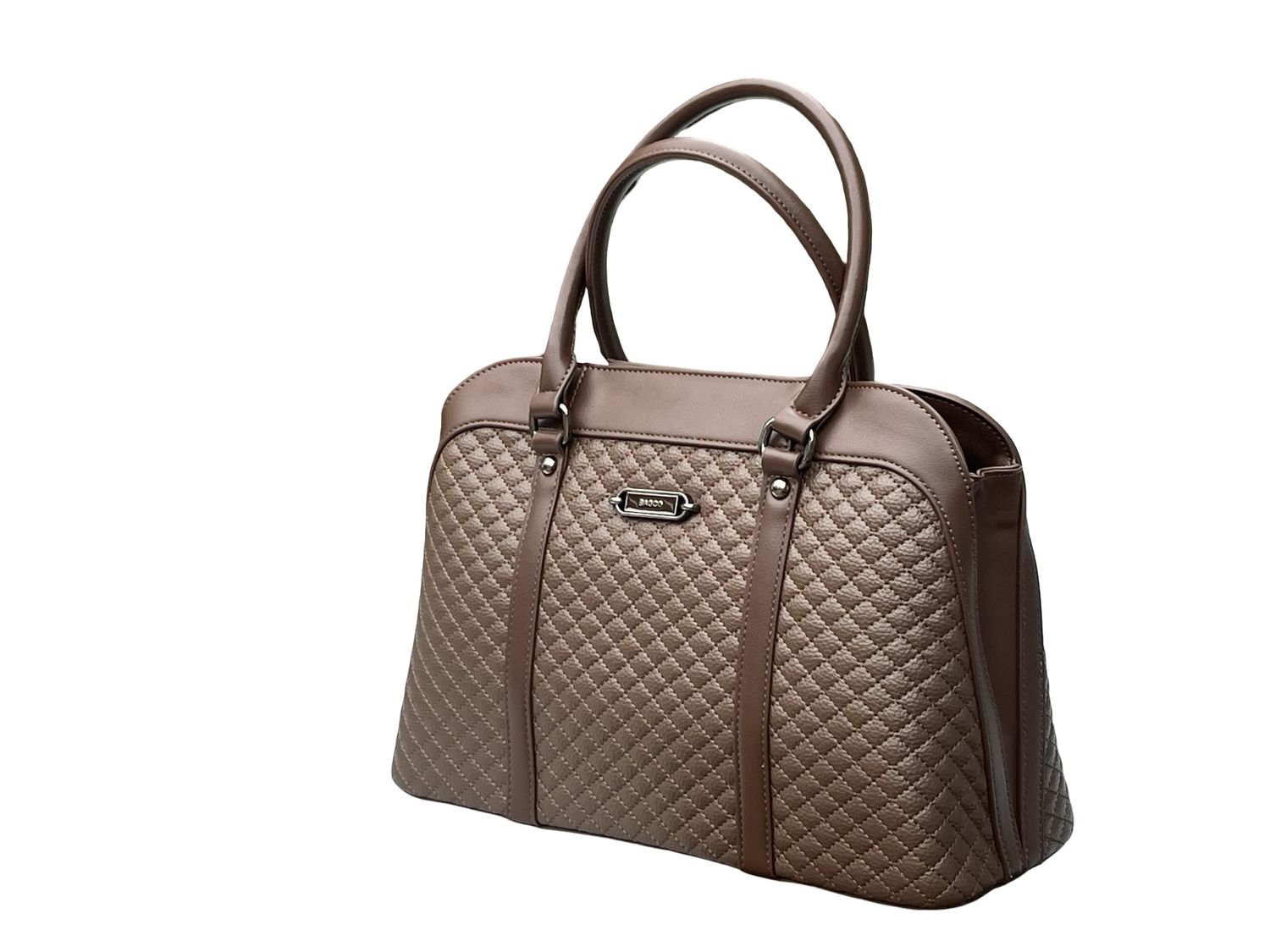 BAGCO Quilted Luxe Deep Coffee Handbag – Elegant &amp; Spacious
