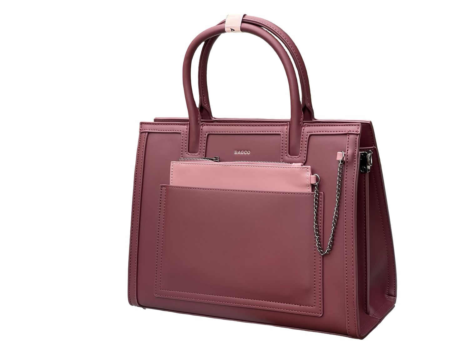 BAGCO Executive Wine Red Tote – Modern , Sleek &amp; Ultra‑Functional