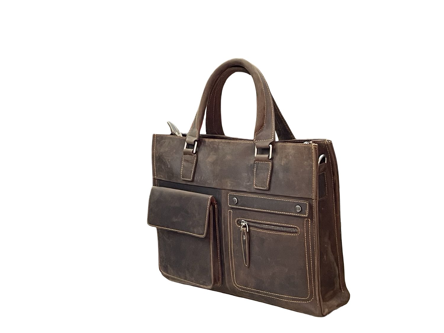 Premium Italian Leather Brown laptop Bag