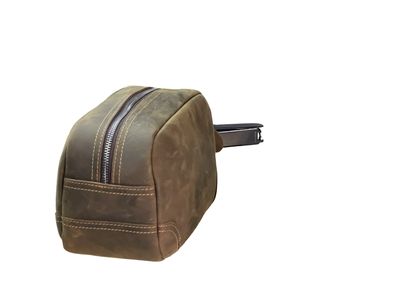 Premium Italian Leather Dual-Zip Traveller