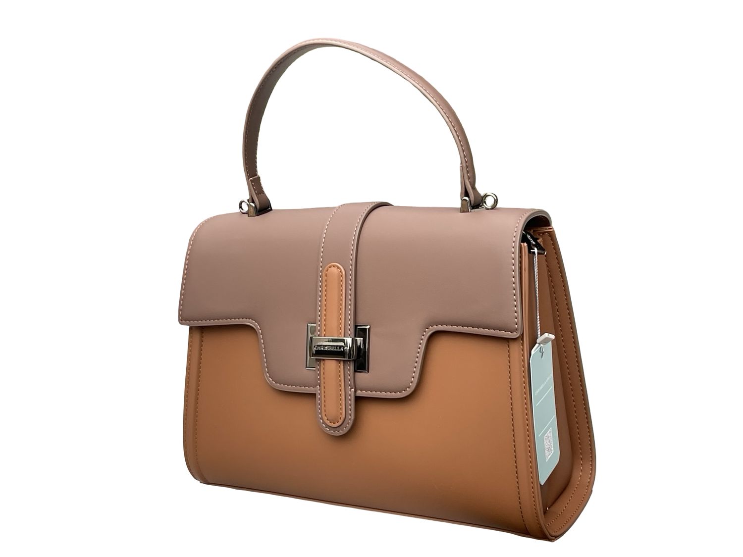 Structured Executive Chrisbella Brown Handbag
