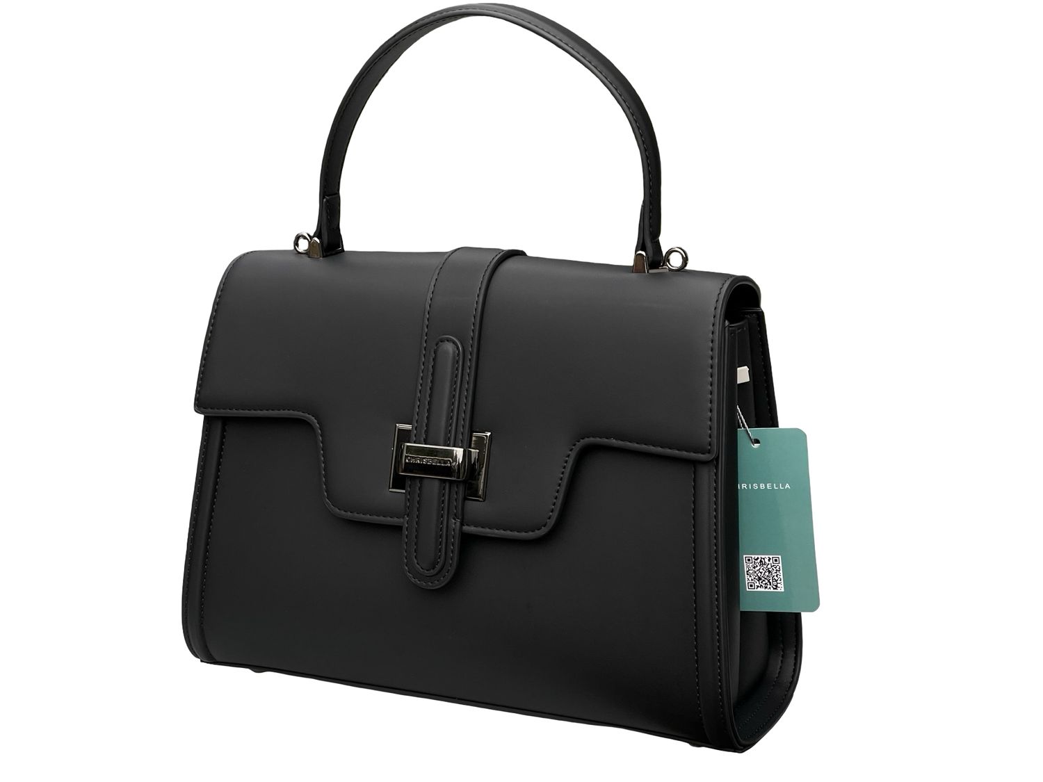 Structured Executive Chrisbella Black Handbag
