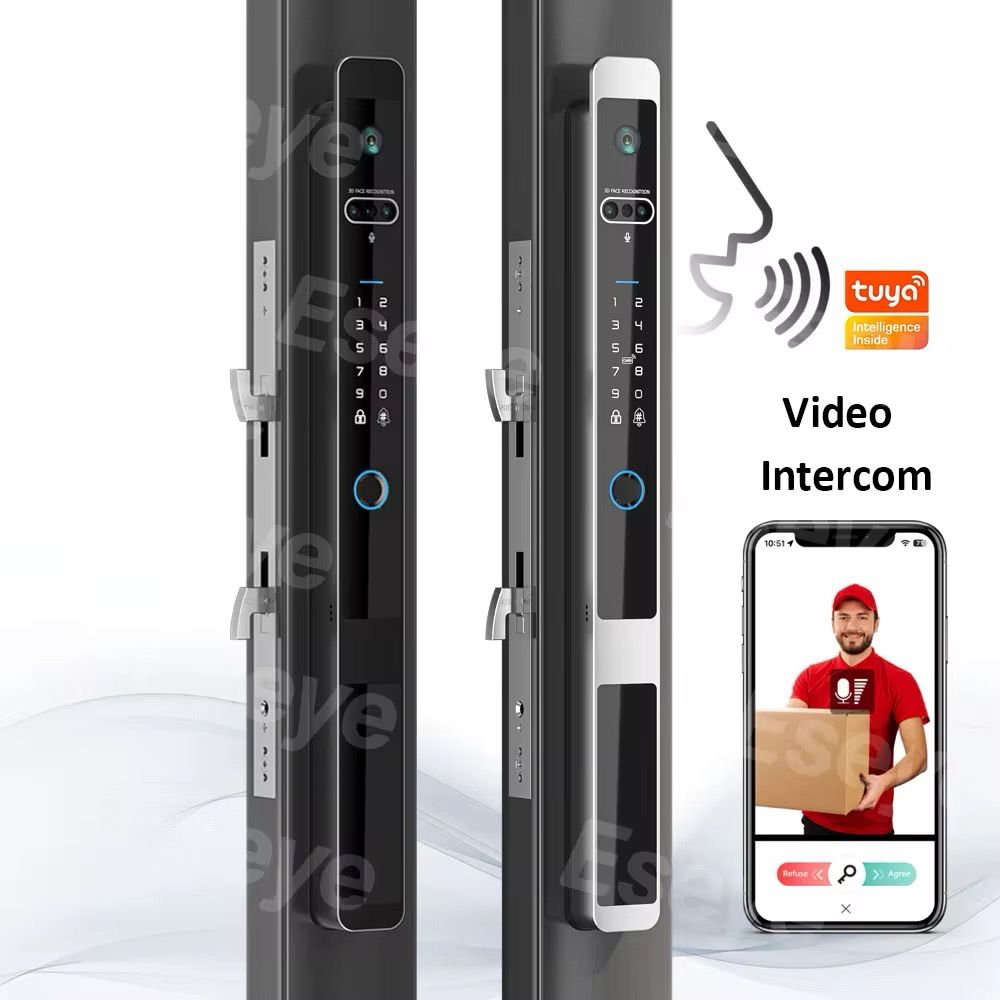 Smart Lock Smart Door Lock with Camera Keyless Entry Door Lock, Digital Electronic Wifi Code Door Lock Keypad, Home Smart Locks, Auto Lock for Hoe Office and Airbnb