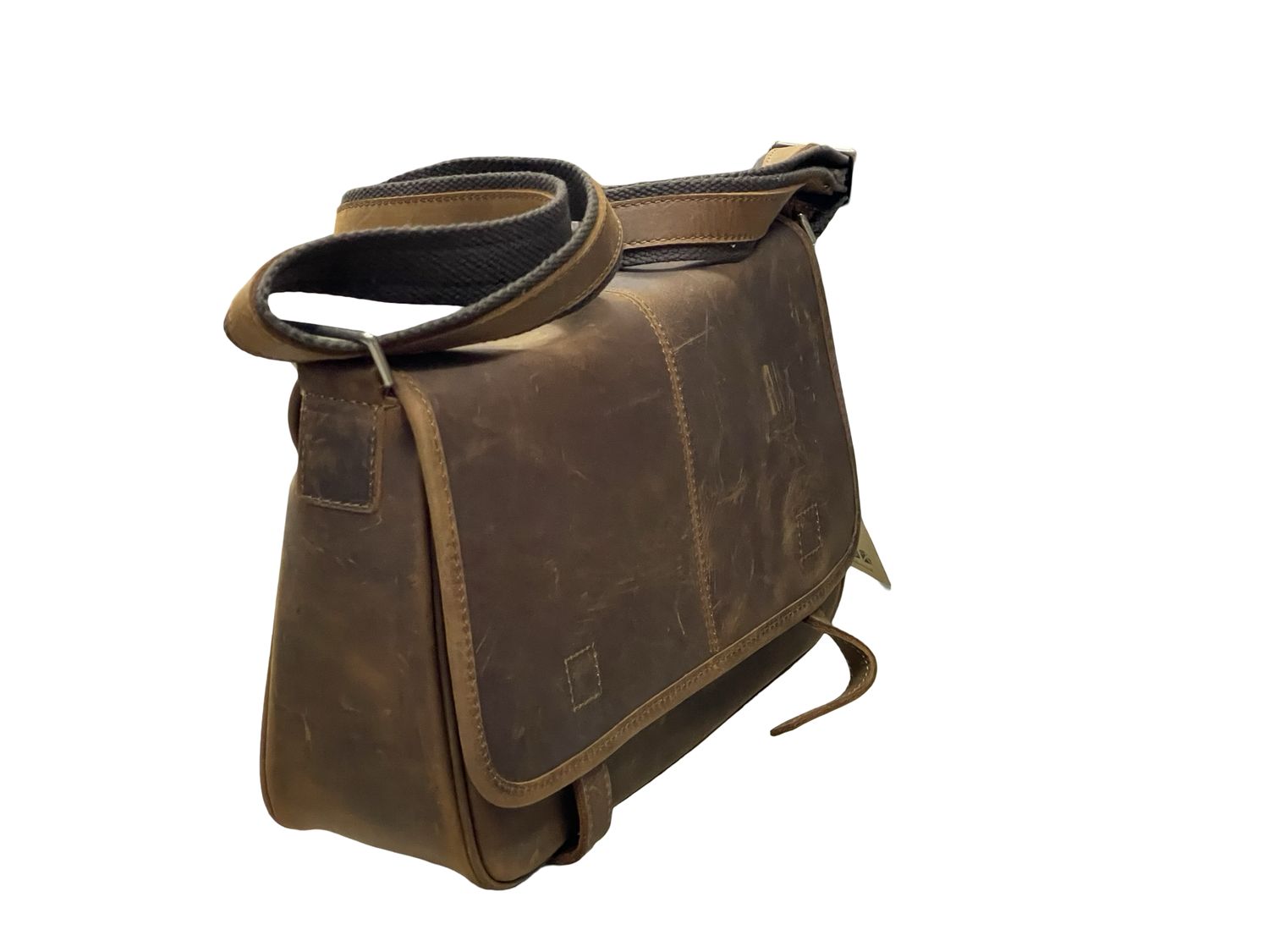 Classic Italian Leather Messenger Bag