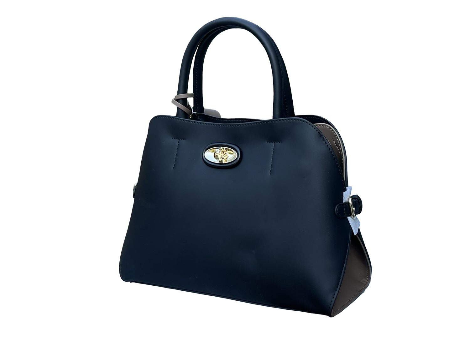 Structured Top‑Handle Chrisbella Handbag – Black