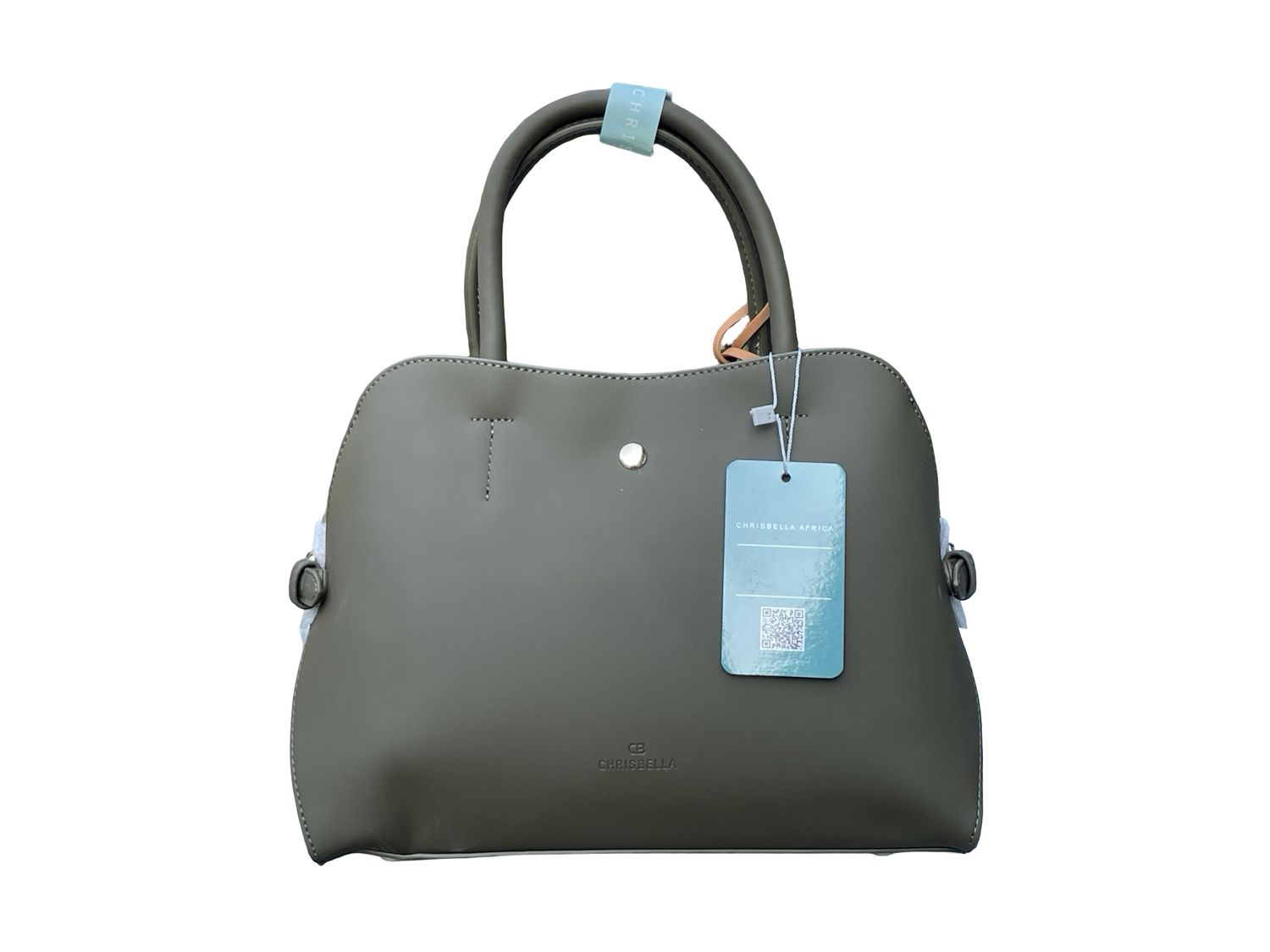 Structured Top‑Handle Chrisbella Handbag – Military Green