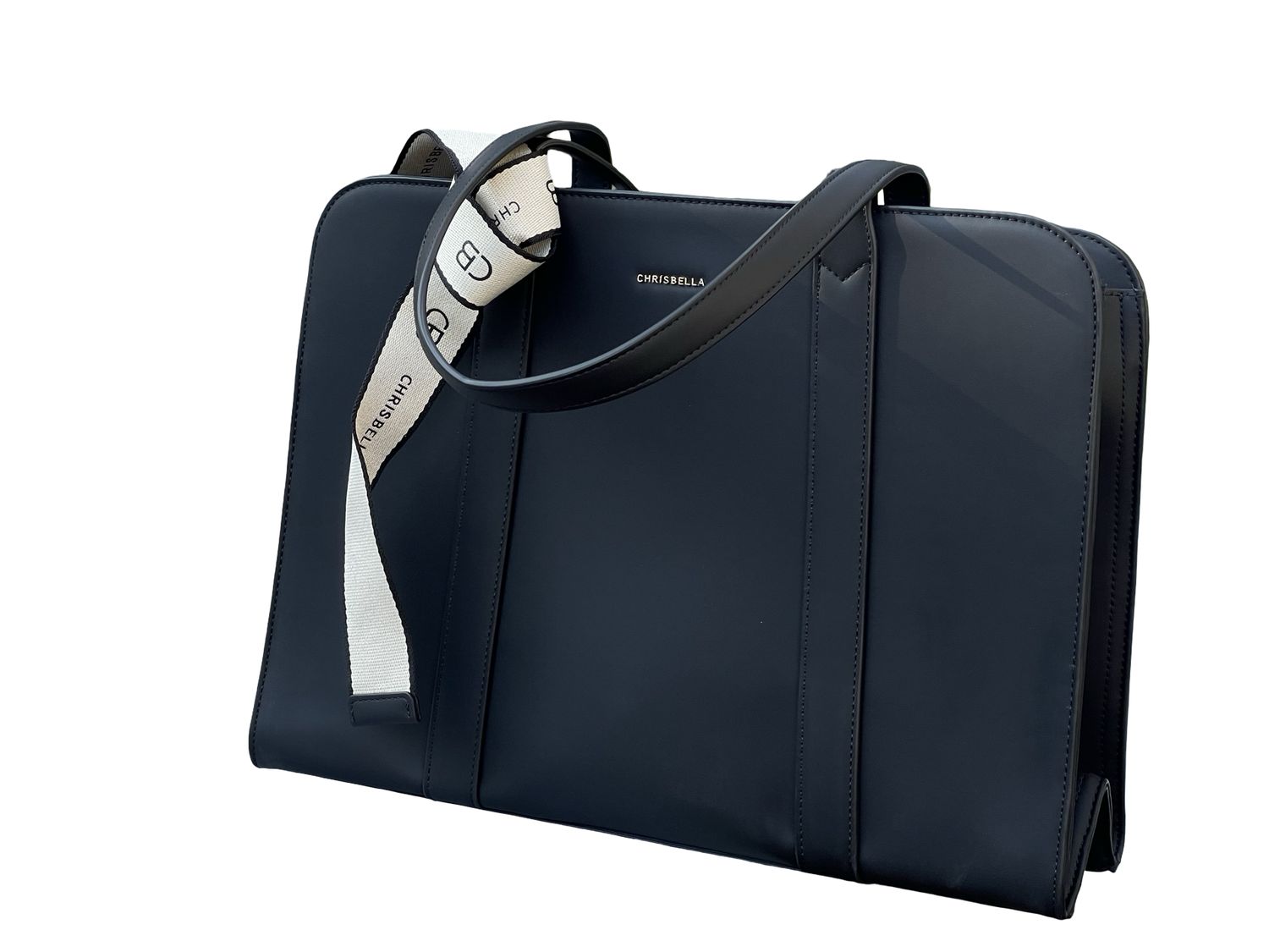 CHRISBELLA Executive Black Laptop Bag