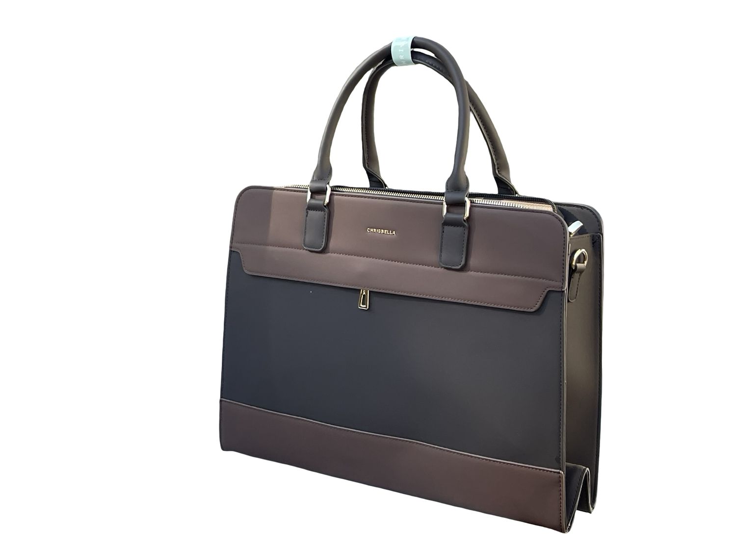 CHRISBELLA Executive Laptop Bag – Midnight &amp; Espresso