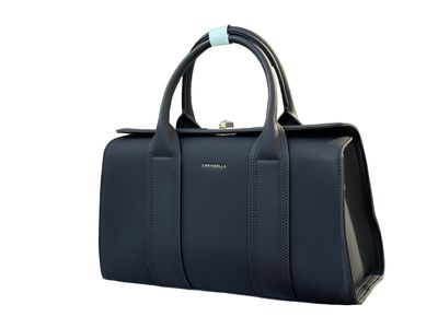 CHRISBELLA Statement Barrel Tote –Black