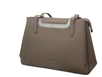 CHRISBELLA Structured Everyday Tote –  Brown