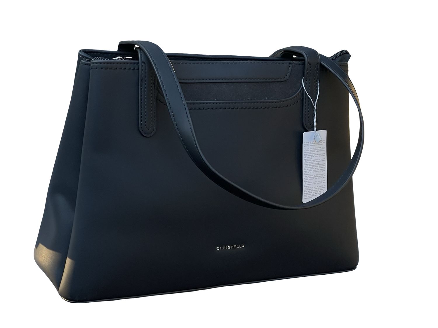 CHRISBELLA Structured Everyday Tote –  Black