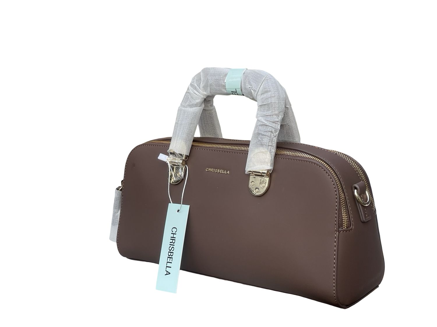 CHRISBELLA Luxe Gift-Ready Top Handle Bag – Coffee