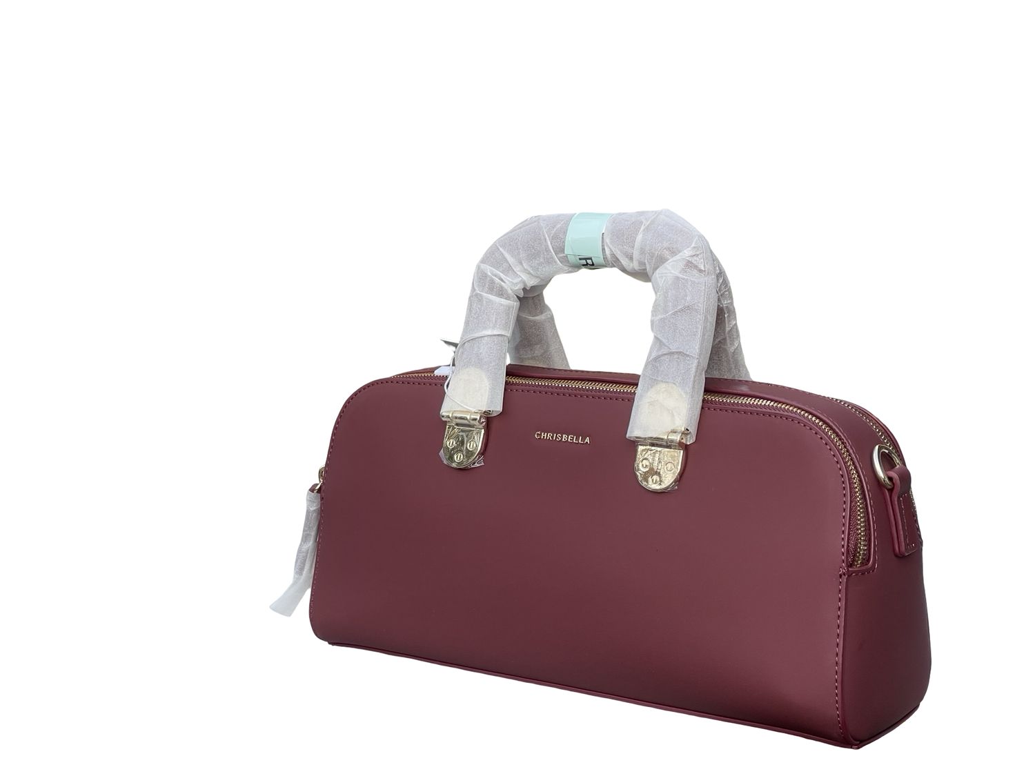 CHRISBELLA Luxe Gift-Ready Top Handle Bag – Burgundy