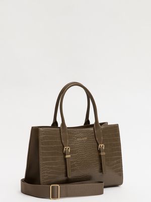 David Jones Deep Taupe Handbag DJ171A