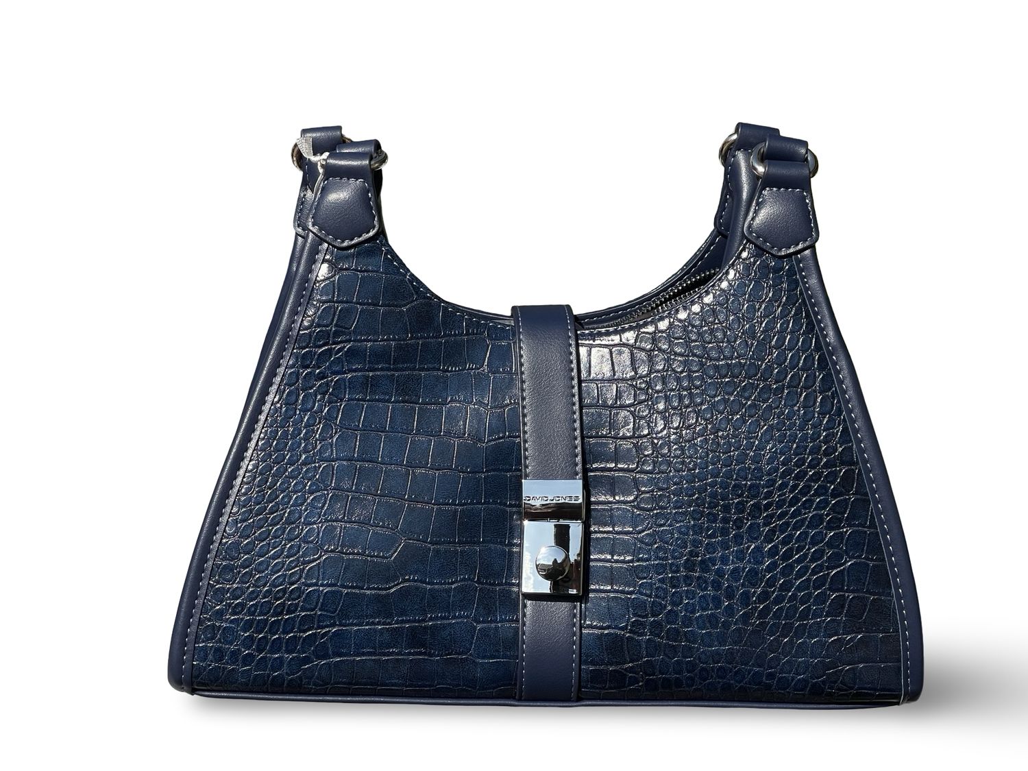 David Jones Croc Blue Handbag DJ261A